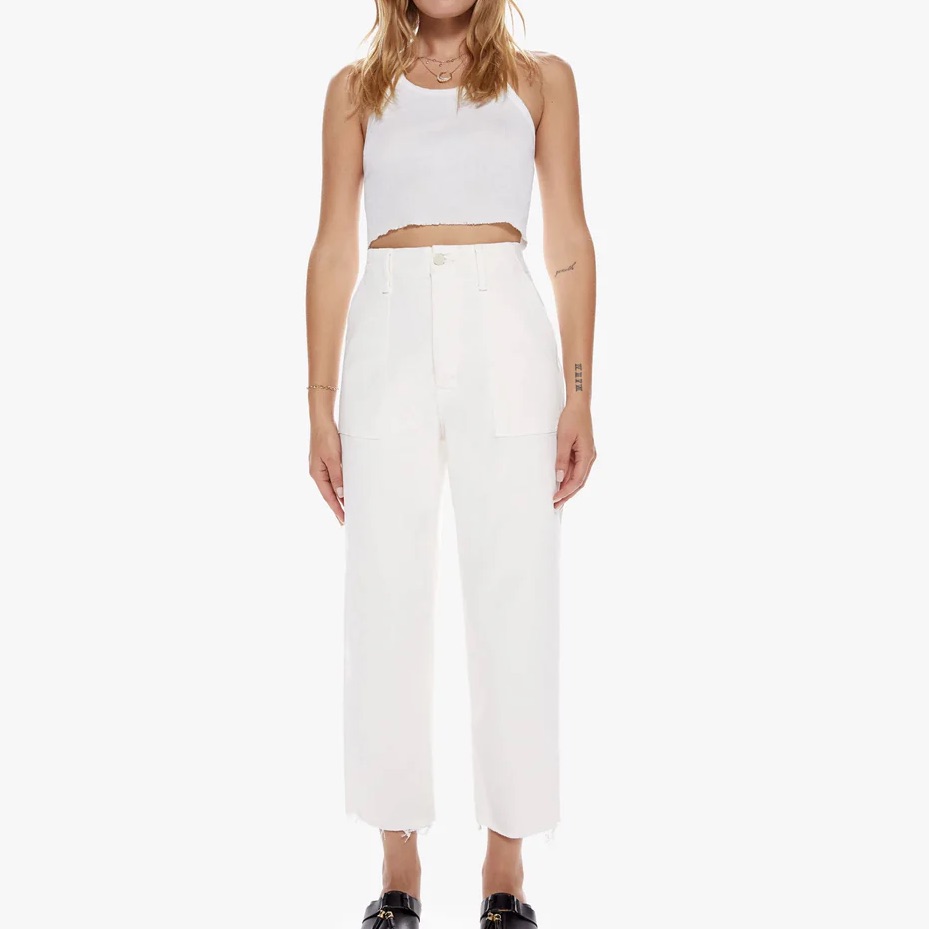 Mother Patch Pocket Jeans